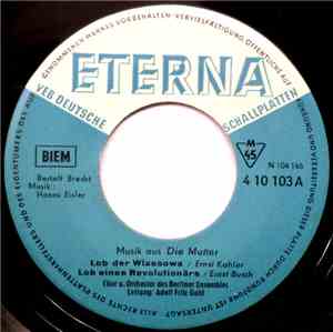 Bertolt Brecht, Hanns Eisler, Chor U. Orchester Des Berliner Ensembles, Ado ...
