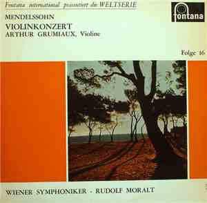 Mendelssohn - Arthur Grumiaux, Wiener Symphoniker, Rudolf Moralt - Violinko ...