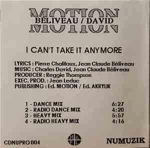 Motion  - I Cant Take It Anymore