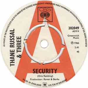 Thane Russal & Three - Security / Your Love Is Burning Me