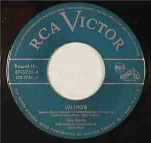 Tony Martin  With Henri René Orchestra - Valencia / I Don't Care If The Sun ...