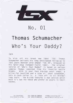 Thomas Schumacher - Who's Your Daddy?
