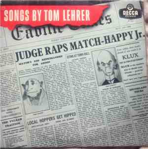Tom Lehrer - Songs By Tom Lehrer