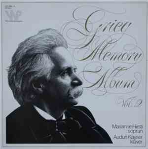 Grieg, Marianne Hirsti, Audun Kayser - Grieg Memory Album Vol. 2