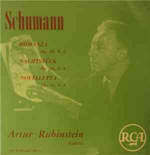 Artur Rubinstein - Schumann (Romanza / Nachtstück / Novelletta)