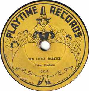 Irving Kaufman - Ten Little Darkies / Jingle Bells