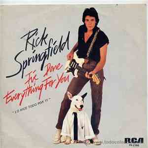 Rick Springfield - I've Done Everything For You = Lo Hice Todo Por Ti