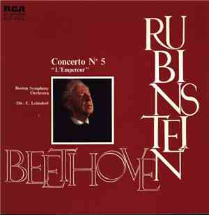 Beethoven, Rubinstein, Boston Symphony Orchestra, Erich Leinsdorf - Concert ...