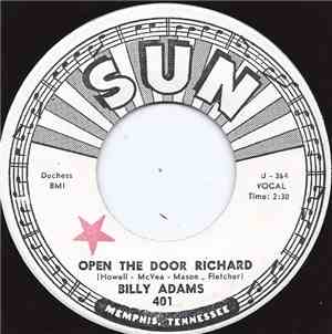 Billy Adams  - Open The Door Richard / Rock Me Baby