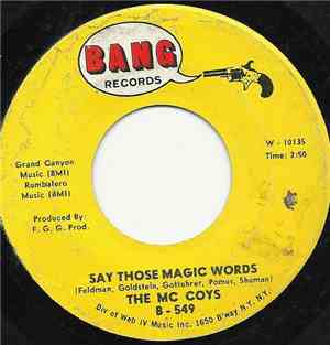 The McCoys - Say Those Magic Words/ I Wonder If She Remembers Me