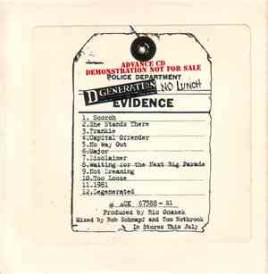 D Generation - No Lunch