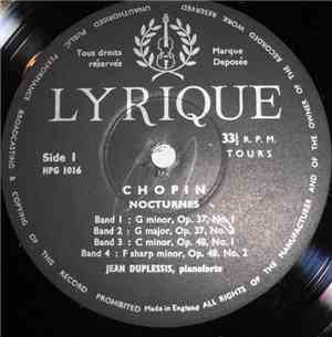 Chopin — Jean Duplessis - The 9 Nocturnes