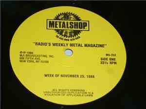 Various - Metalshop - Radio's Weekly Metal Magazine (Week Of November 25, 1 ...