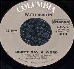 Patti Austin - Day By Day / Didn't Say A Word