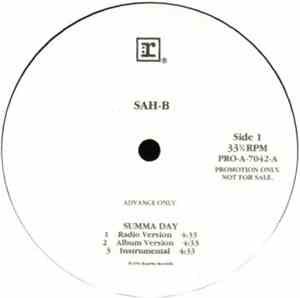 Sah-B - Summa Day / Some Ol' Sah-B Shit