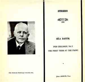 Şahan Arzruni, Bartók - For Children Vol. I / The First Term At The Piano