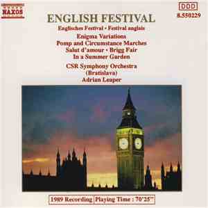 CSR Symphony Orchestra (Bratislava), Adrian Leaper - English Festival