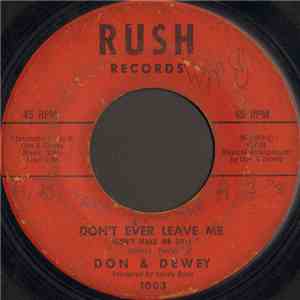 Don & Dewey - Don't Ever Leave Me (Don't Make Me Cry)