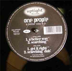 One People - A Better Way EP