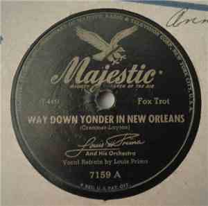 Louis Prima And His Orchestra - 'Way Down Yonder in New Orleans/As Mr. Maso ...