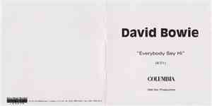 David Bowie - Everyone Says 'Hi'