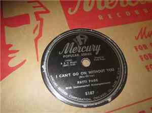 Patti Page - I Can't Go On Without You / All My Love Belongs To You