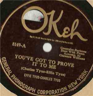 Effie Tyus - Charles Tyus - You've Got To Prove It To Me / I Want To Go Bac ...