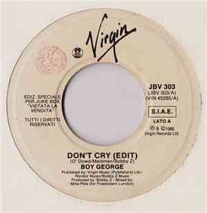 Boy George / Keith Richards - Don't Cry (Edit) / Take It So Hard