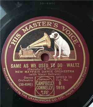 The New Mayfair Dance Orchestra - Just Imagine / Same As We Used To Do