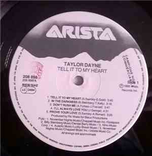 Taylor Dayne - Tell It To My Heart