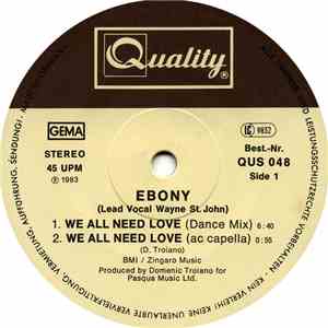 Ebony  - We All Need Love