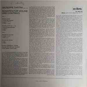 Giuseppe Tartini - Roberto Michelucci - Sonaten Für Violine Und Continuo