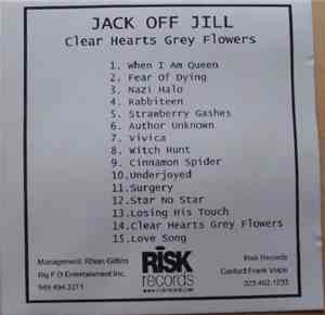 Jack Off Jill - Clear Hearts Grey Flowers