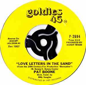 Pat Boone - Love Letters In The Sand