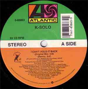 K-Solo - I Can't Hold It Back