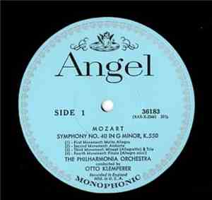 Mozart, Philharmonia Orchestra, Otto Klemperer - Symphony No. 40 In G Minor ...