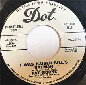 Pat Boone - I Was Kaiser Bill's Batman