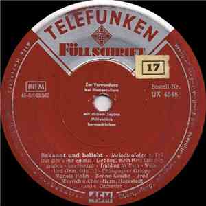 Renate Holm, Benno Kusche, Fred Weyrich u. Chor, Hermann Hagestedt und s. O ...