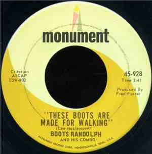 Boots Randolph And His Combo - These Boots Are Made For Walking / Honey In  ...