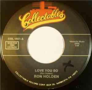 Ron Holden With The Thunderbirds  - Love You So / My Babe
