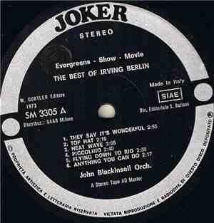 John Blackinsell Orchestra - The Best Of Irving Berlin