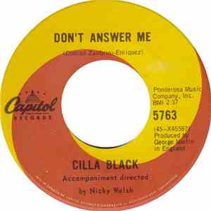 Cilla Black - Don't Answer Me