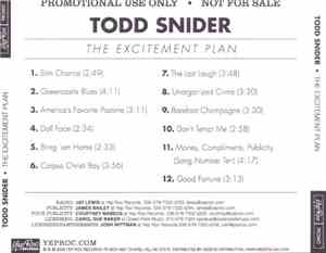 Todd Snider - The Excitement Plan