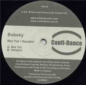 Subsky - Not Yet / Harakiri